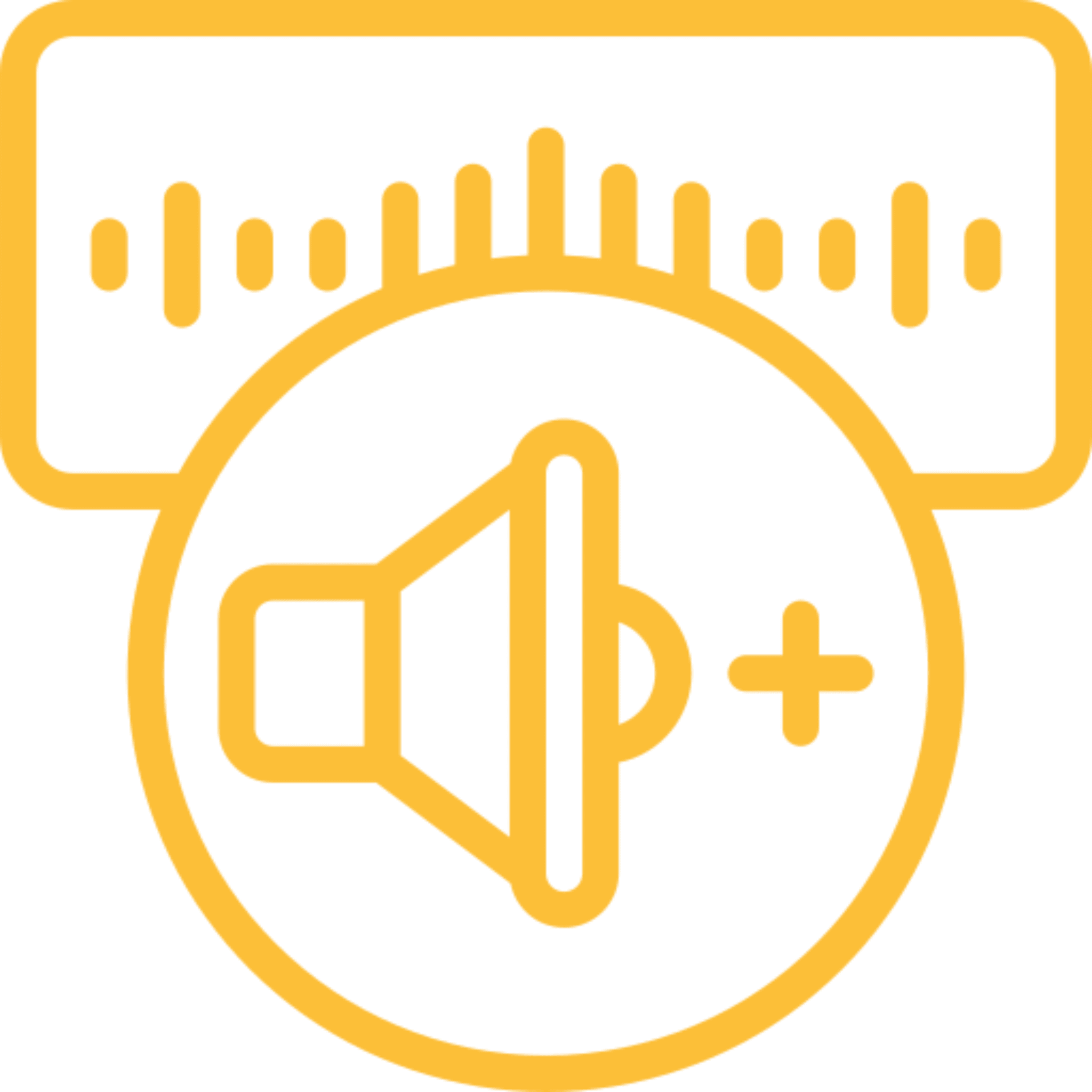 Sound wave with speaker symbol