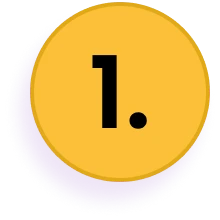 Number one icon on black background.